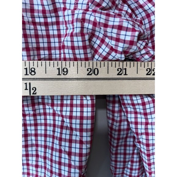 Ralph Lauren Men's‎ Red & White Checkered Long Sleeve Shirt, Large - Picture 6 of 11